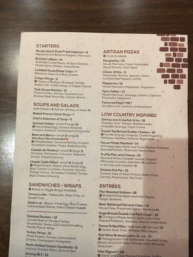 Salted Brick - Ocala, FL menu_pic