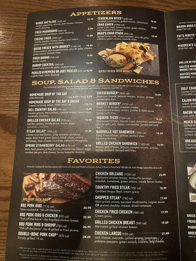 Saltgrass Steak House - Metairie, LA menu_pic