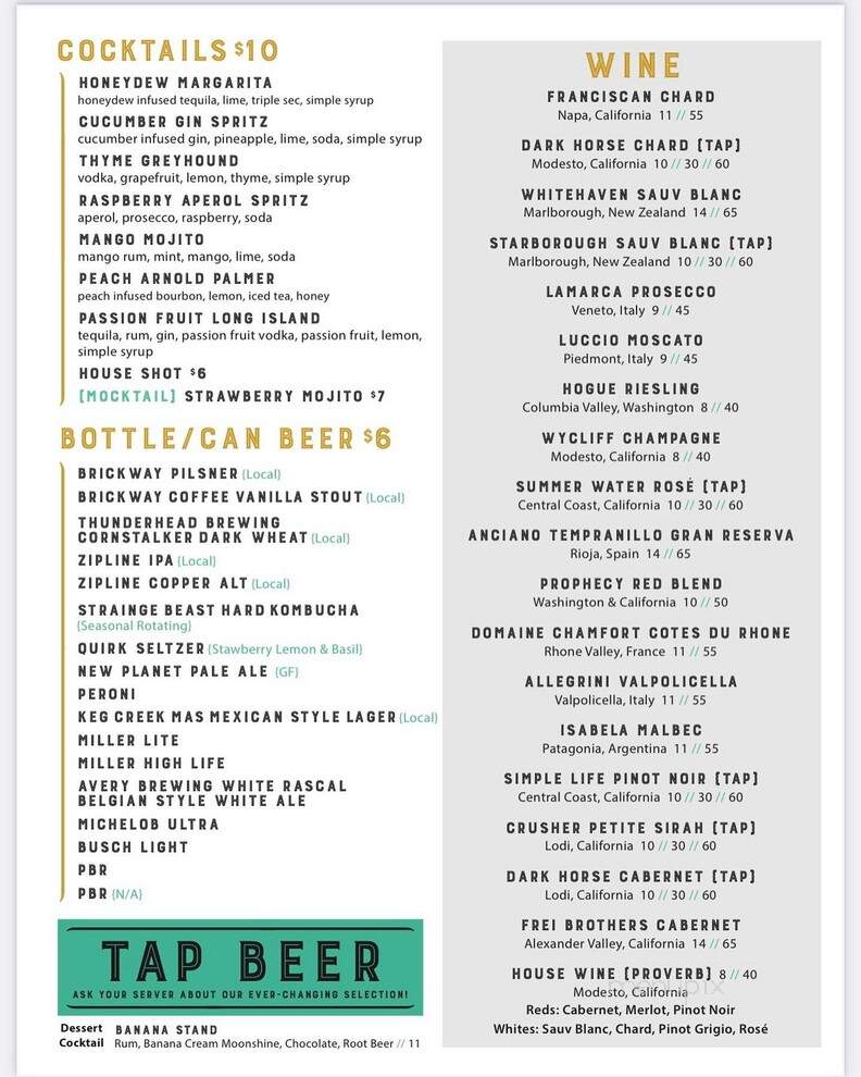 Stirnella Bar & Kitchen - Omaha, NE menu_pic