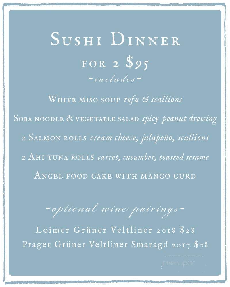 Sunflowers & Greens - Easton, MD menu_pic
