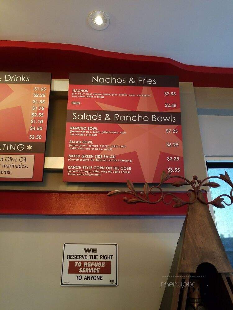 Taco Ranch - Los Angeles, CA menu_pic