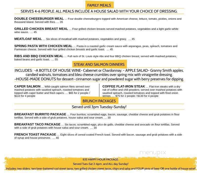 The Backyard Grub n' Brews - Santa Clarita, CA menu_pic