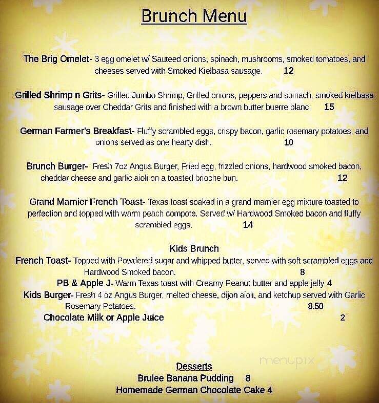 The Brig Beergarden - Washington, DC menu_pic