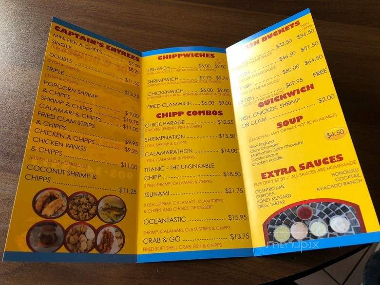 The Chippery - Union, NJ menu_pic
