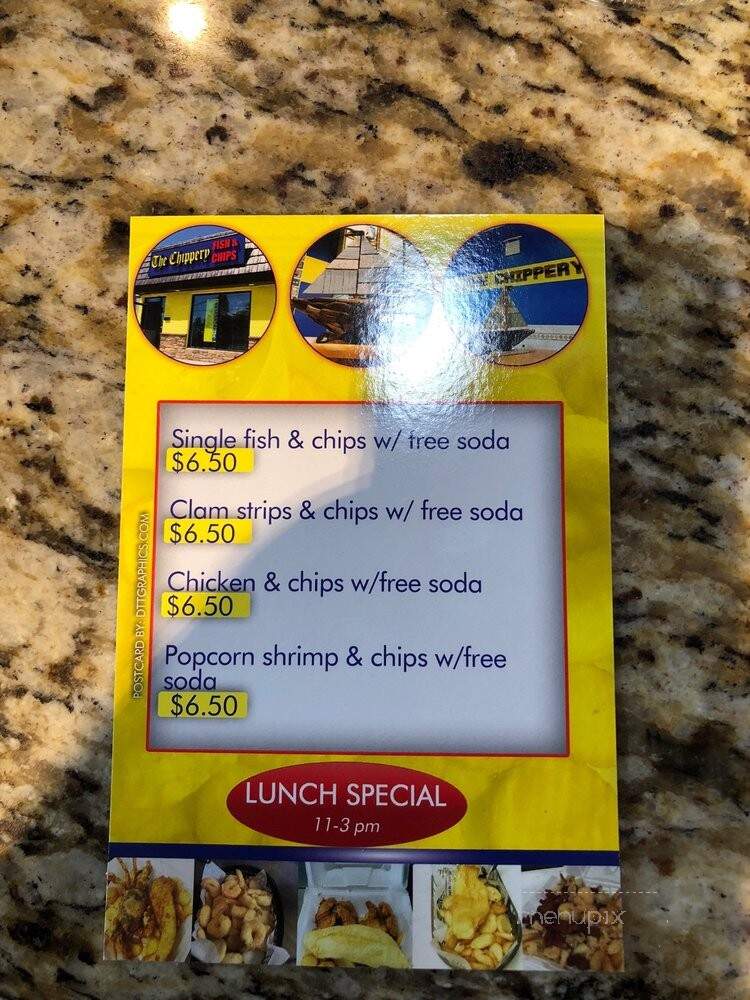 The Chippery - Union, NJ menu_pic