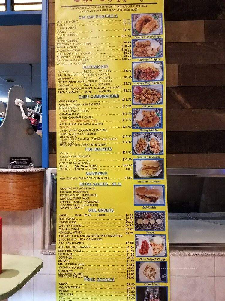 The Chippery - Union, NJ menu_pic