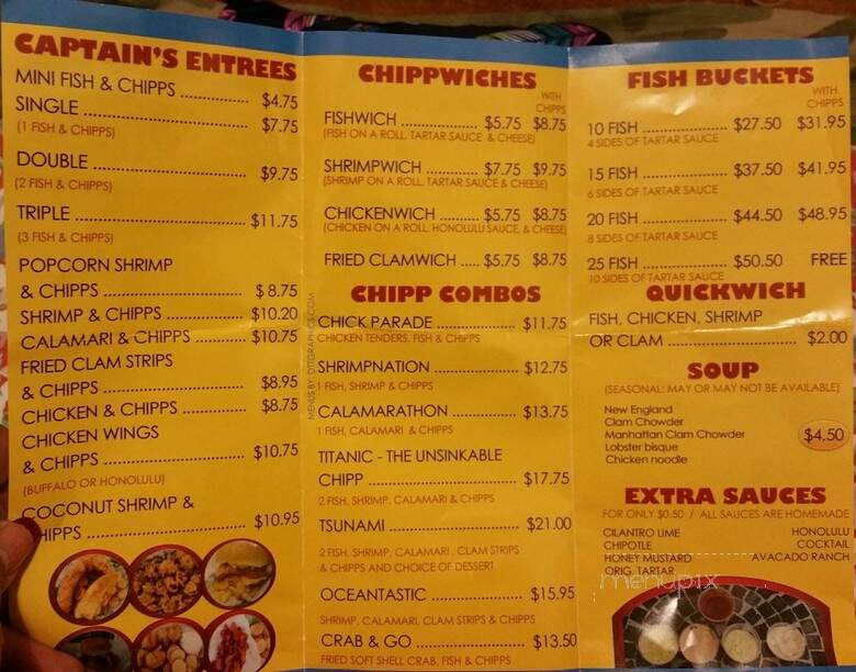 The Chippery - Union, NJ menu_pic