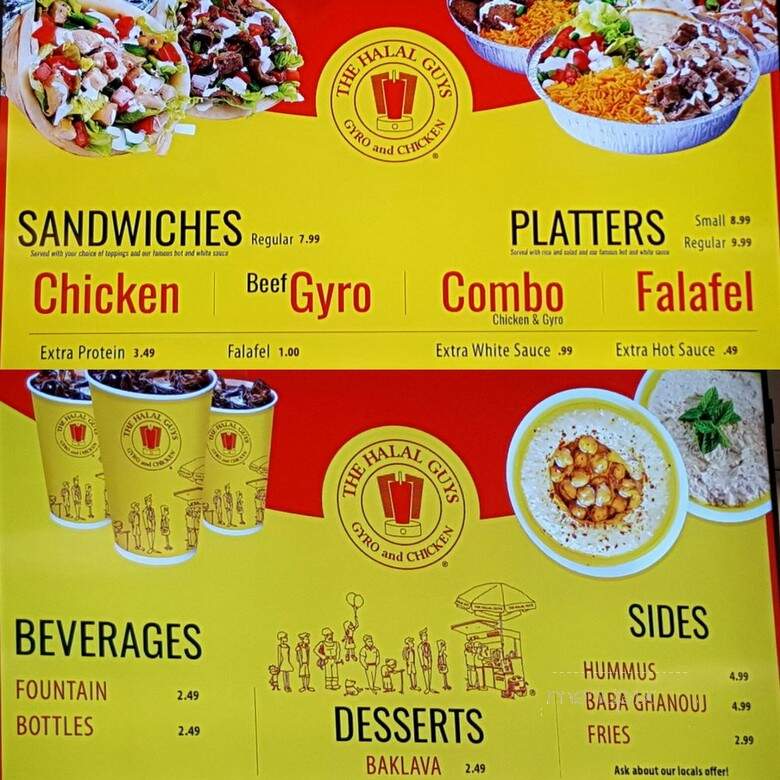 The Halal Guys - Las Vegas, NV menu_pic