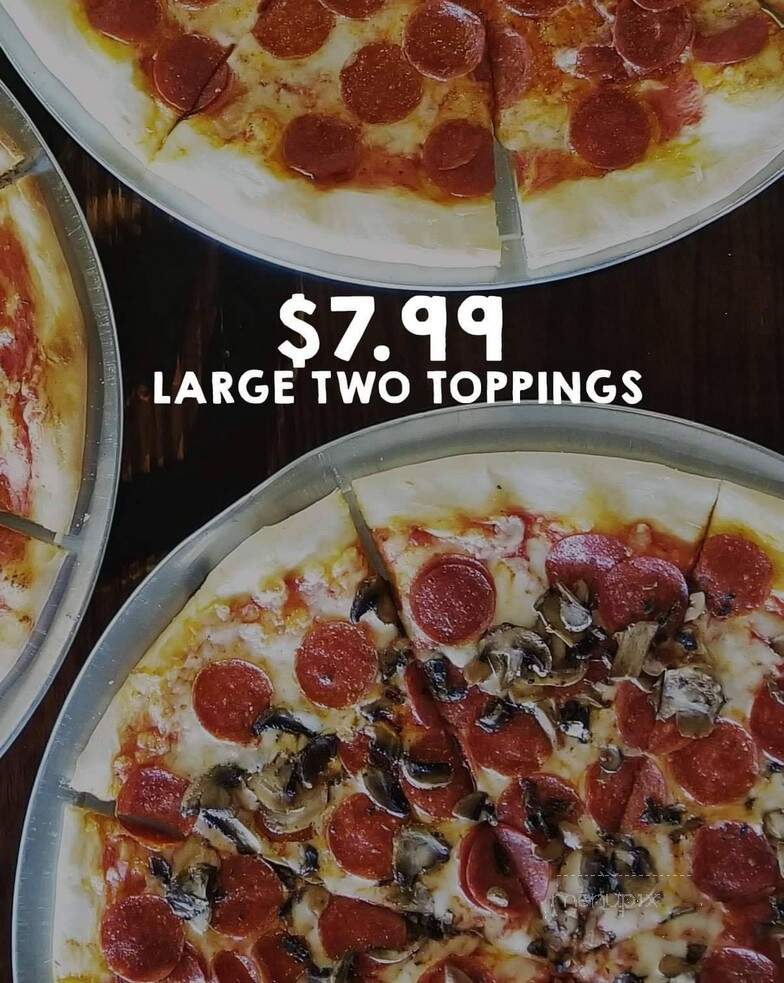 The Pizzeria - Brownsville, TX menu_pic