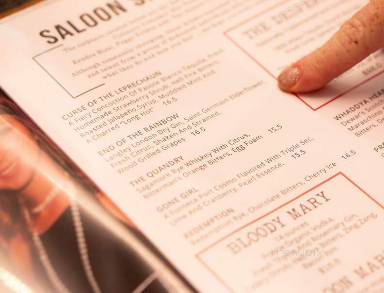 The Saloon - Estero, FL menu_pic
