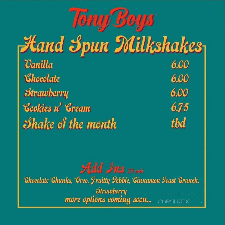 Tony Boy's Sandwich House - Livingston, NJ