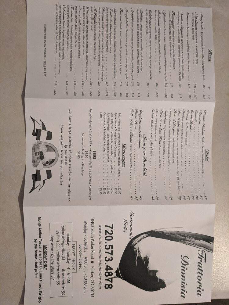 Trattoria Dionisia - Parker, CO