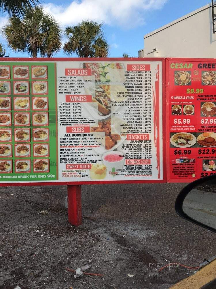 Tunis seafood wings and subs - Orange Park, FL