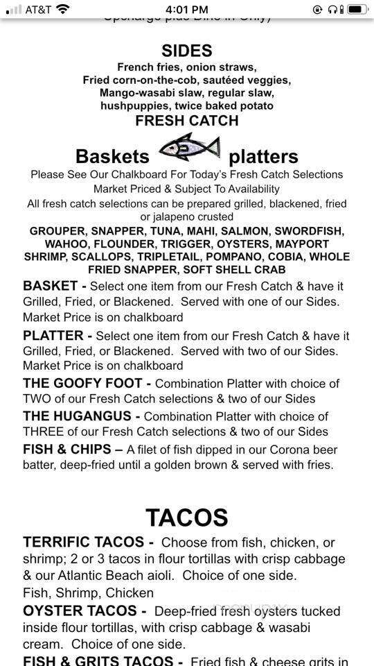 Two Dudes Seafood Restaurant PV - Ponte Vedra Beach, FL menu_pic