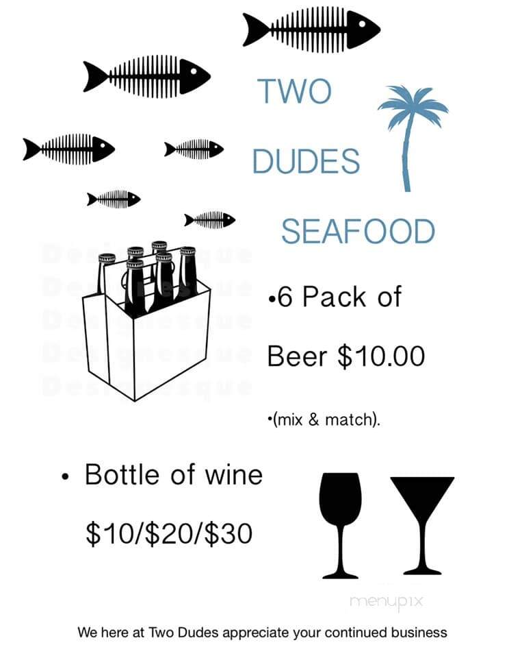 Two Dudes Seafood Restaurant PV - Ponte Vedra Beach, FL menu_pic