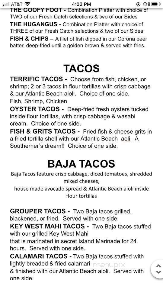 Two Dudes Seafood Restaurant PV - Ponte Vedra Beach, FL menu_pic
