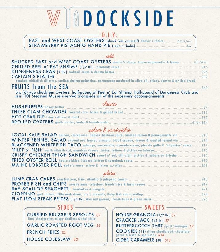 Voyager - Ferndale, MI menu_pic