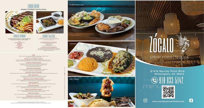 Zocalo Street Food and Tequila - Wilmington, NC menu_pic