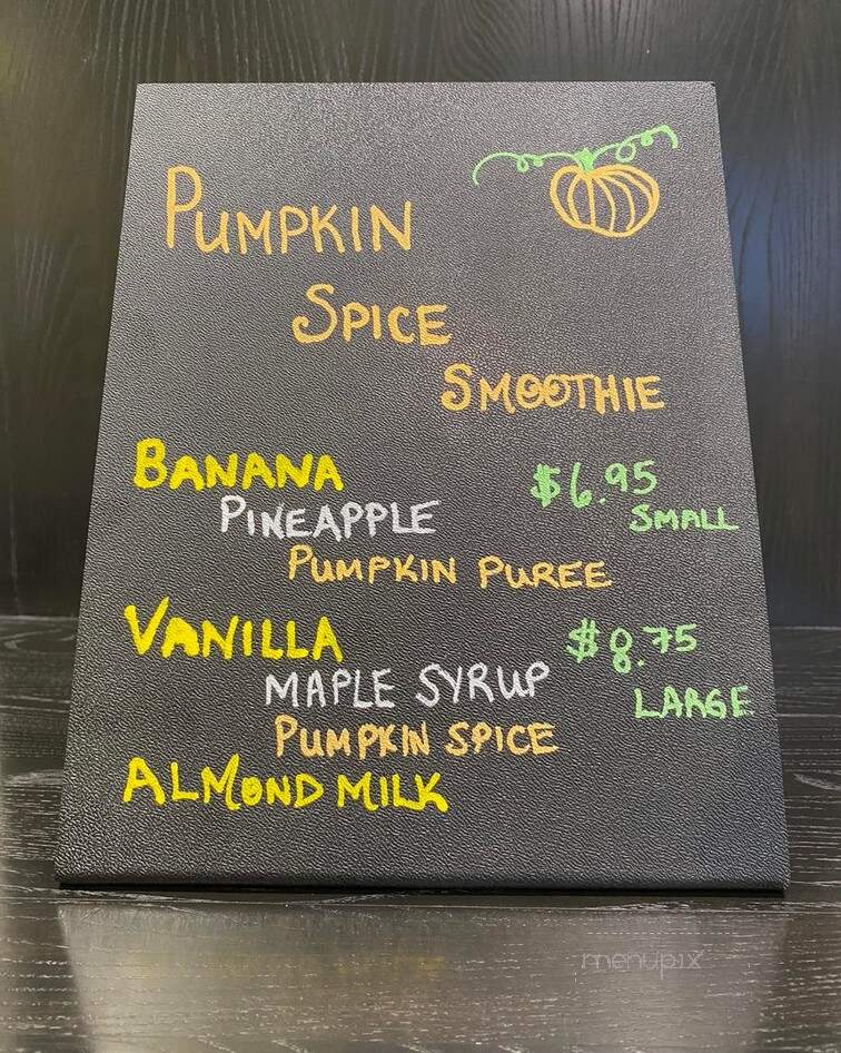 The Pulp - Stratford, ON menu_pic