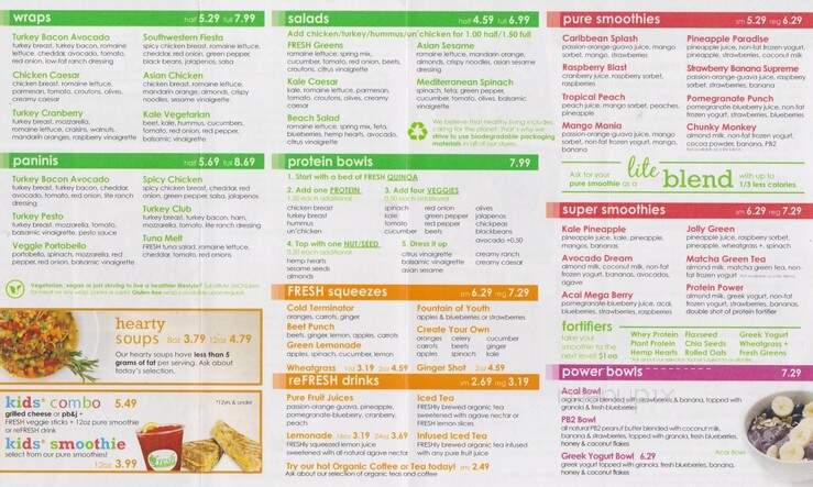 Fresh Healthy Cafe - Medicine Hat, AB menu_pic