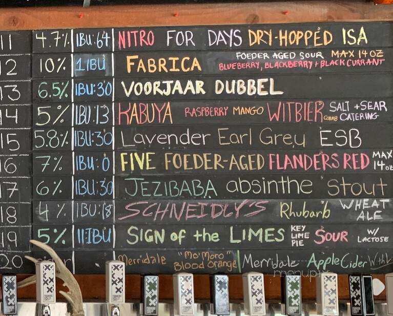 Foamers' Folly Brewing Co. - Pitt Meadows, BC menu_pic