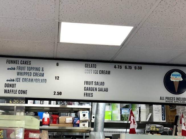 Beaches n Cream - Toronto, ON menu_pic