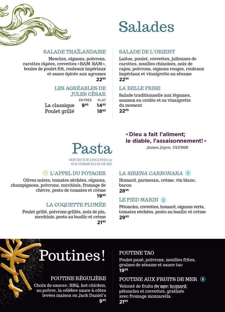 Pub St-Joseph - Carleton-sur-Mer, QC menu_pic