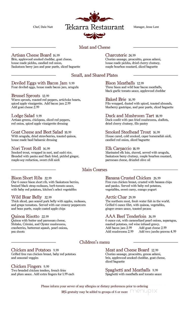 Tekarra Restaurant - Jasper, AB