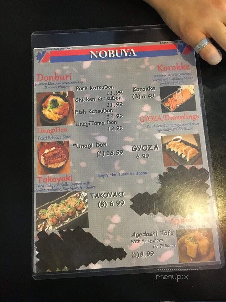 Nobuya - Toronto, ON menu_pic