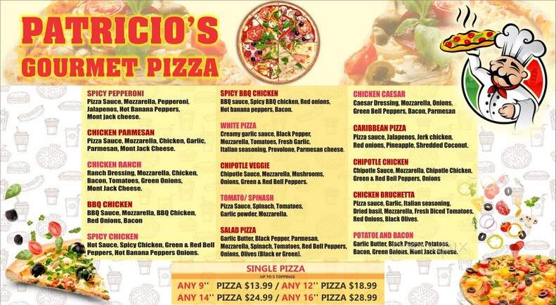 Patricio's Pizza & Caribbean Food - Moncton, NB