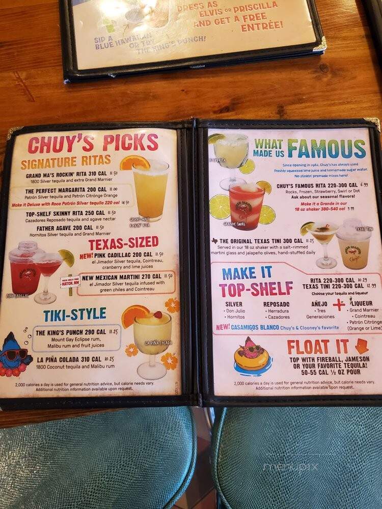 Chuy's - Lakewood, CO menu_pic