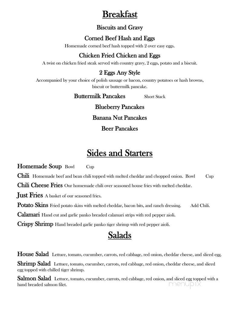 Burnt River Junction - Huntington, OR menu_pic