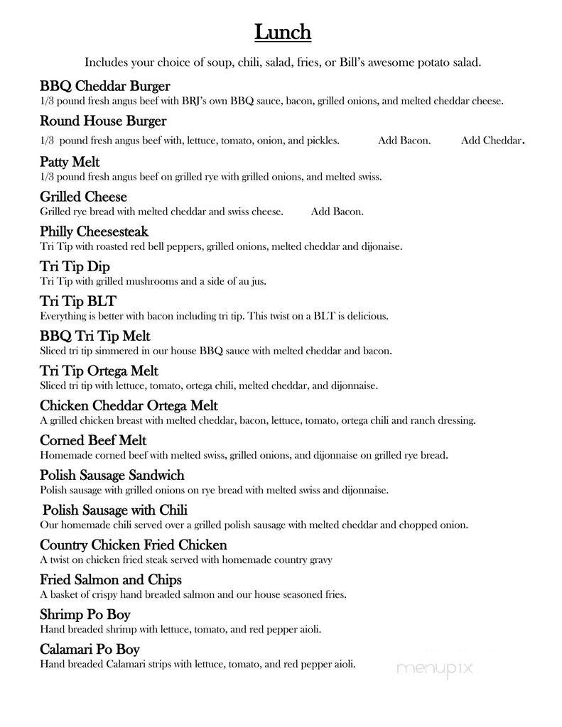 Burnt River Junction - Huntington, OR menu_pic