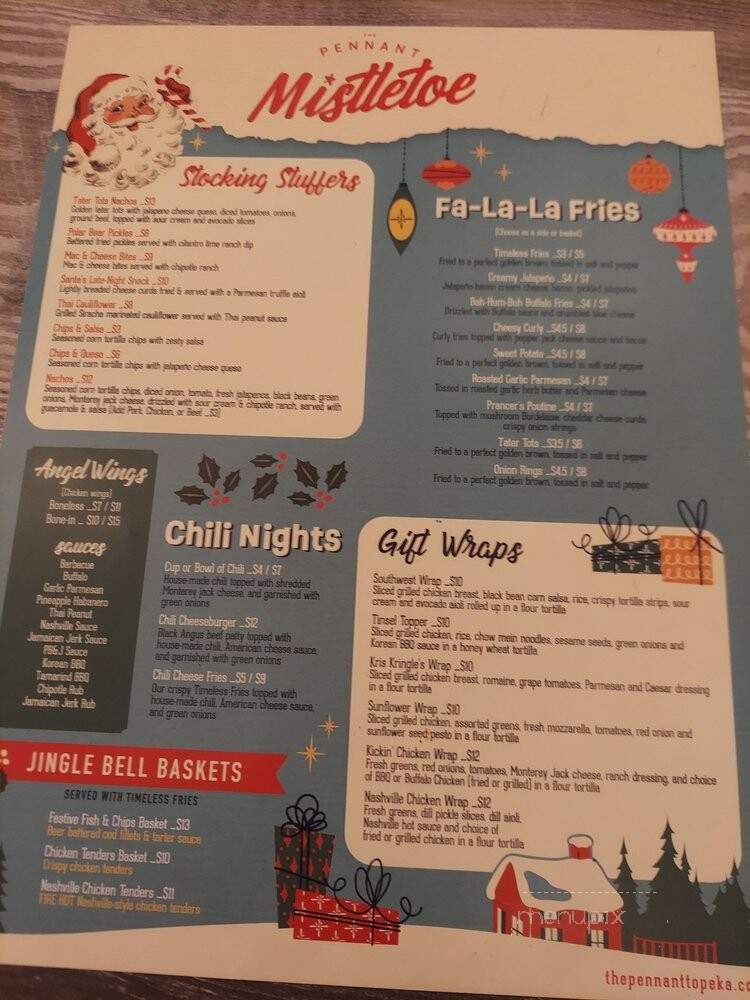The Pennant - Topeka, KS menu_pic
