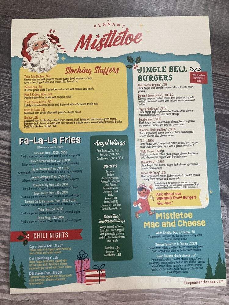 The Pennant - Topeka, KS menu_pic