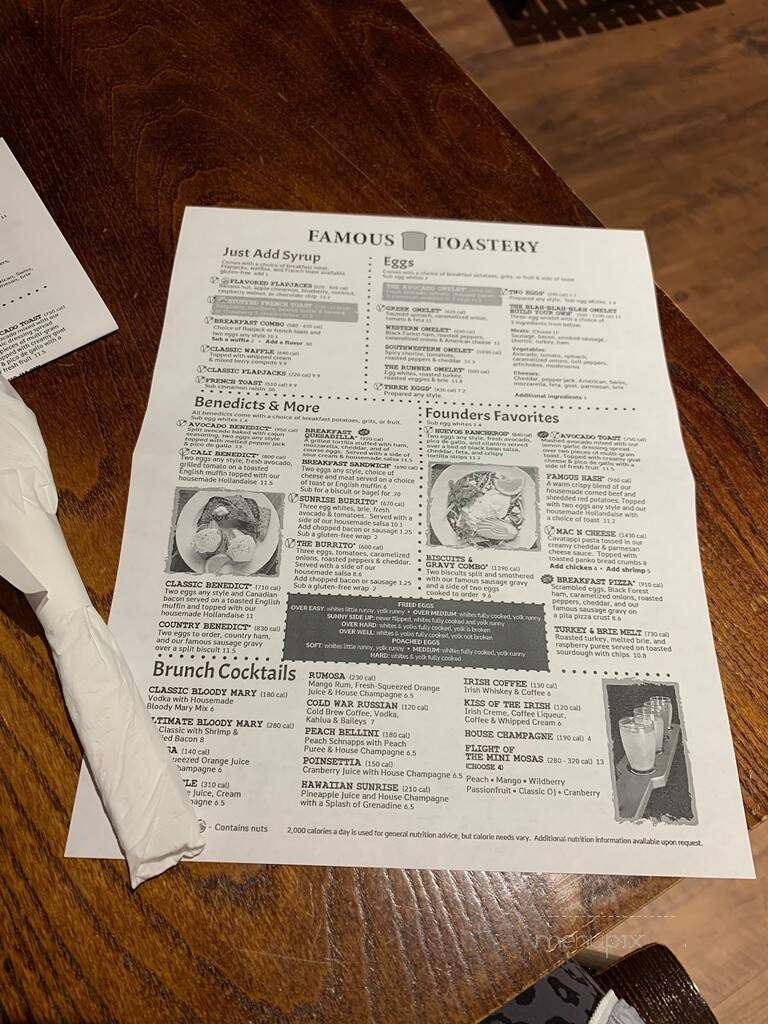 Famous Toastery - Mooresville, NC menu_pic