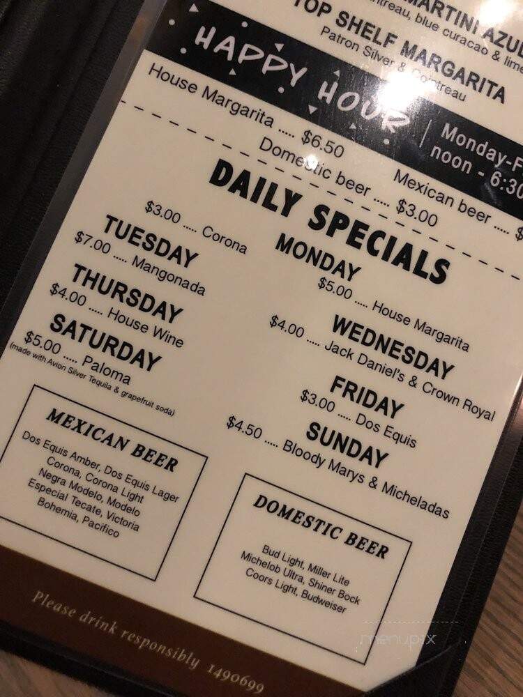 Chepa's Mexican Grill - Allen, TX menu_pic