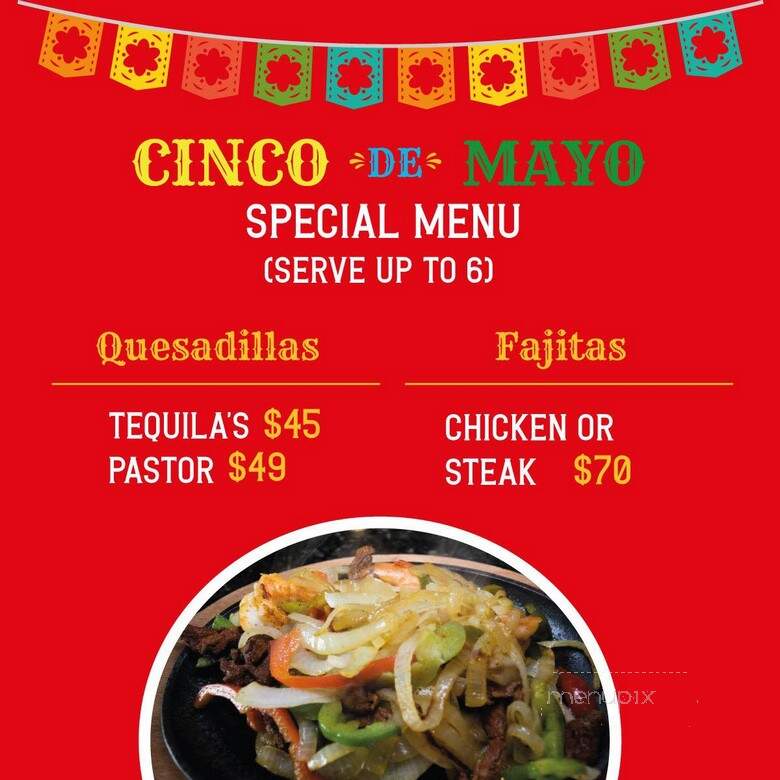 Tequila's Mexican Cantina - Wakefield, MA menu_pic