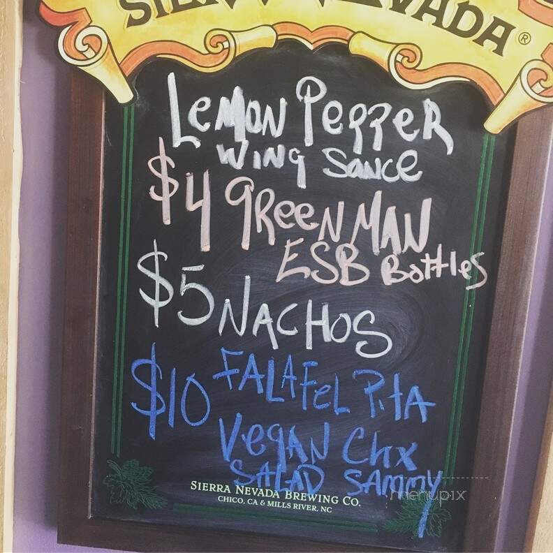 The Barrelhouse - Asheville, NC menu_pic