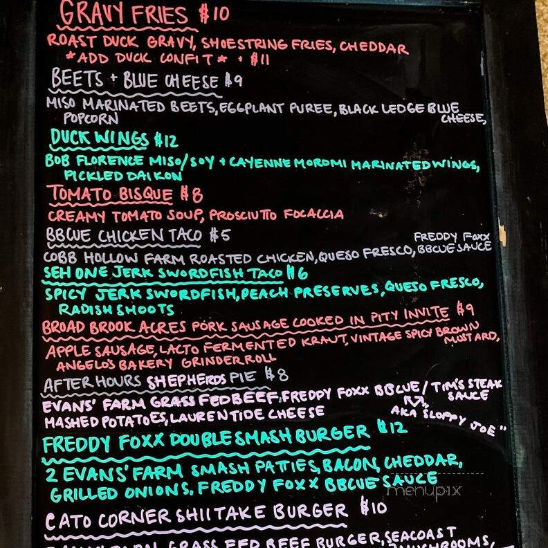 Vintage - Colchester, CT menu_pic