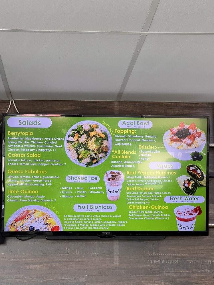 Bionicos Covina - Covina, CA menu_pic