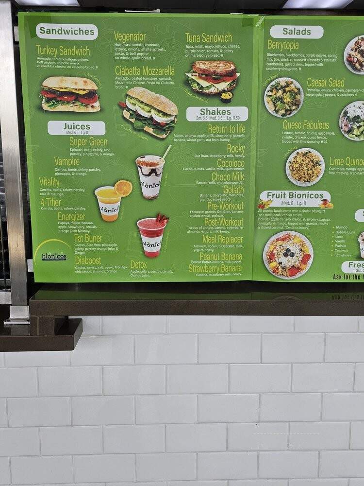 Bionicos Covina - Covina, CA menu_pic