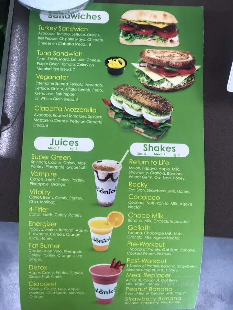 Bionicos Covina - Covina, CA menu_pic