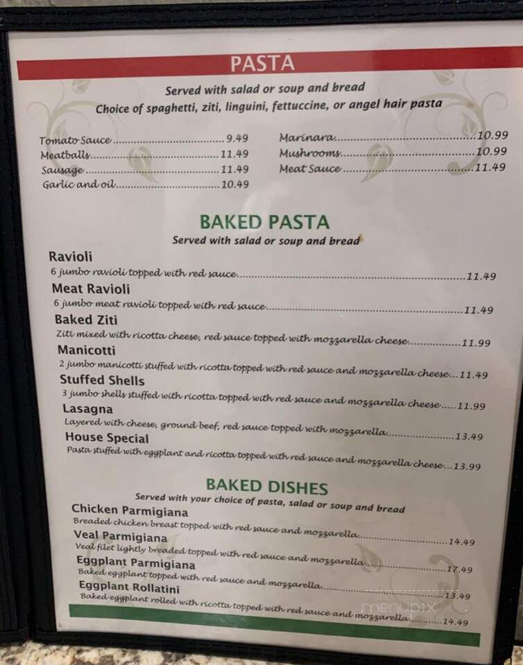 Sammy's Pizzeria & Restaurant - Wildwood, FL menu_pic