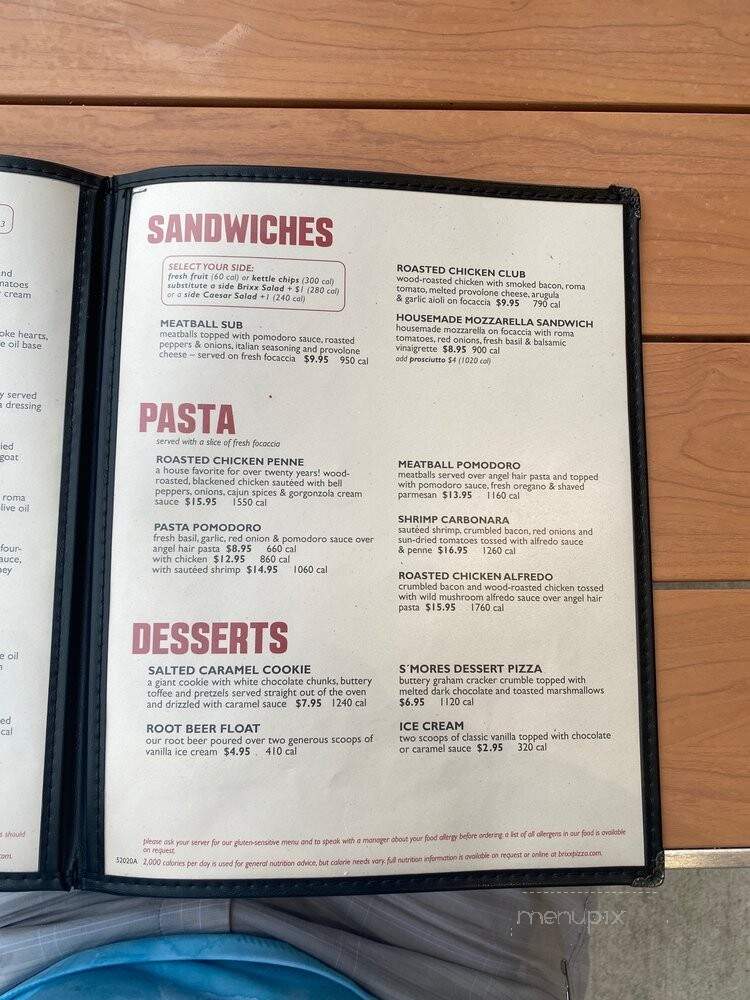 Brixx Wood Fired Pizza - Myrtle Beach, SC menu_pic