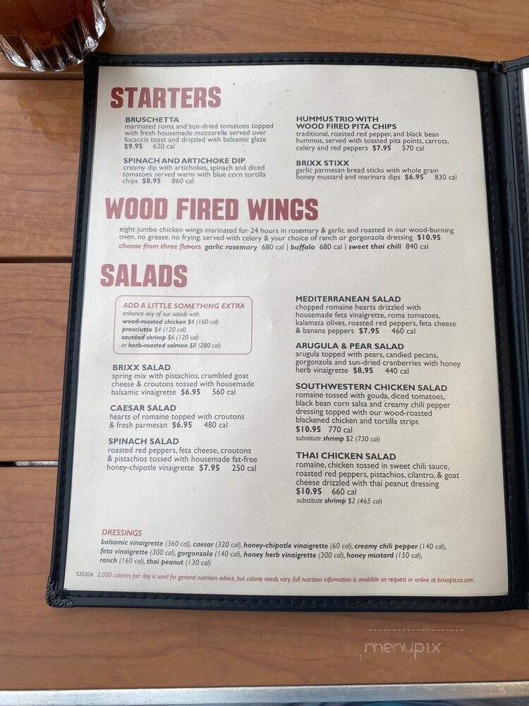 Brixx Wood Fired Pizza - Myrtle Beach, SC menu_pic