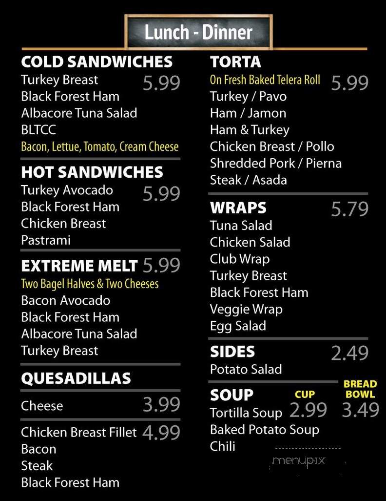 Winchell's Win Win Fillin' Station - La Puente, CA menu_pic