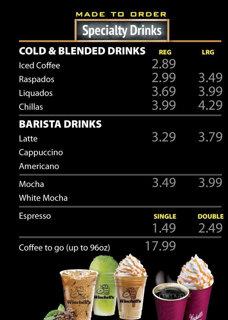Winchell's Win Win Fillin' Station - La Puente, CA menu_pic