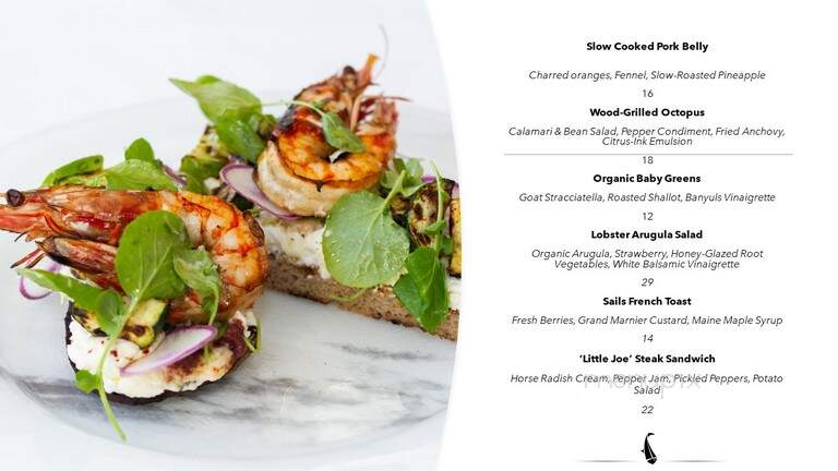Sails Restaurant - Naples, FL menu_pic