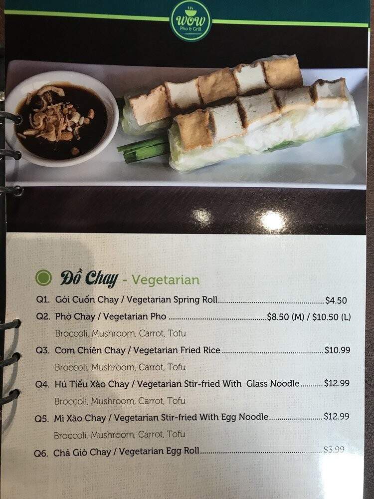 Wow Pho & Grill - Woodstock, GA menu_pic